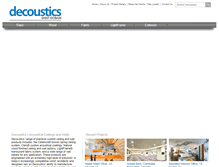 Tablet Screenshot of decoustics.com